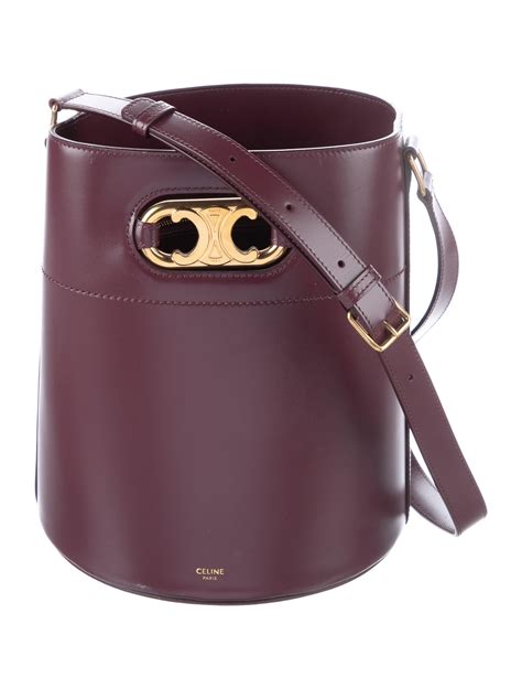 celine maillon triomphe bucket bag|celine triomphe bag sale.